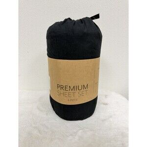 ienjoy Home Timeless Classics Premium Ultra Soft Pattern KING Sheet Set BLACK